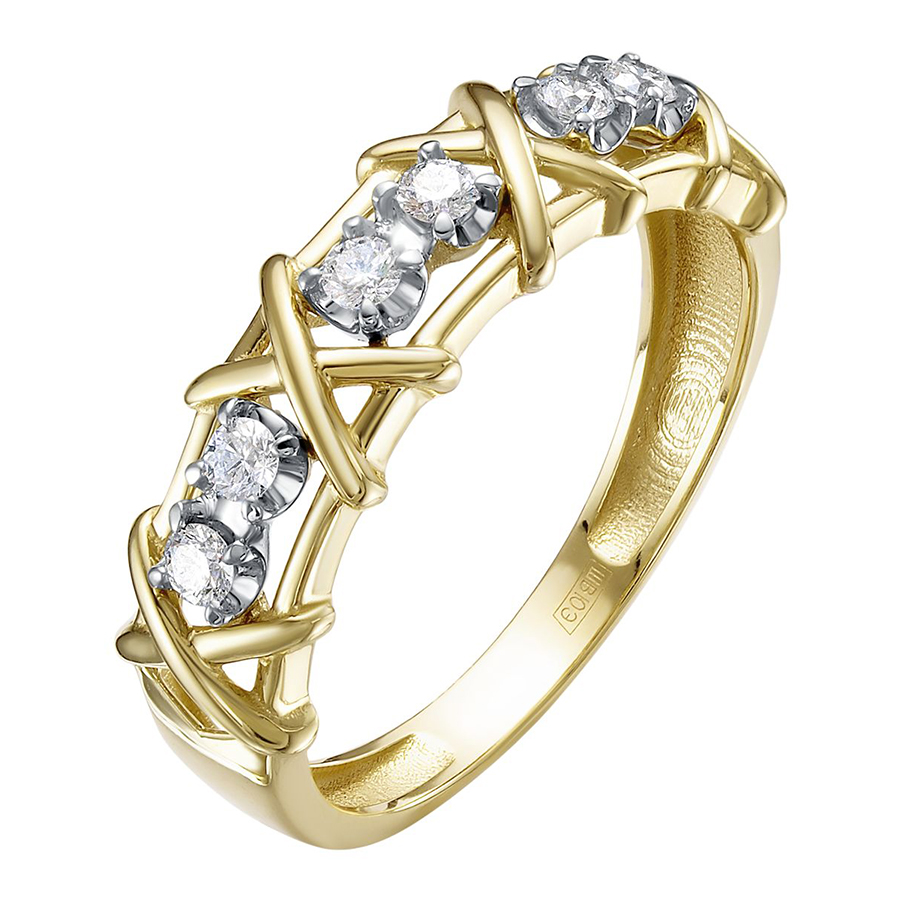 Кольцо, золото, бриллиант, К312-6871